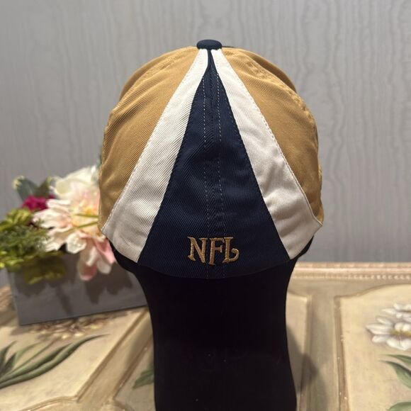 Rare Vintage NFL St. Louis Rams Fitted Cap Hat Blue Tan - Picture 4 of 16